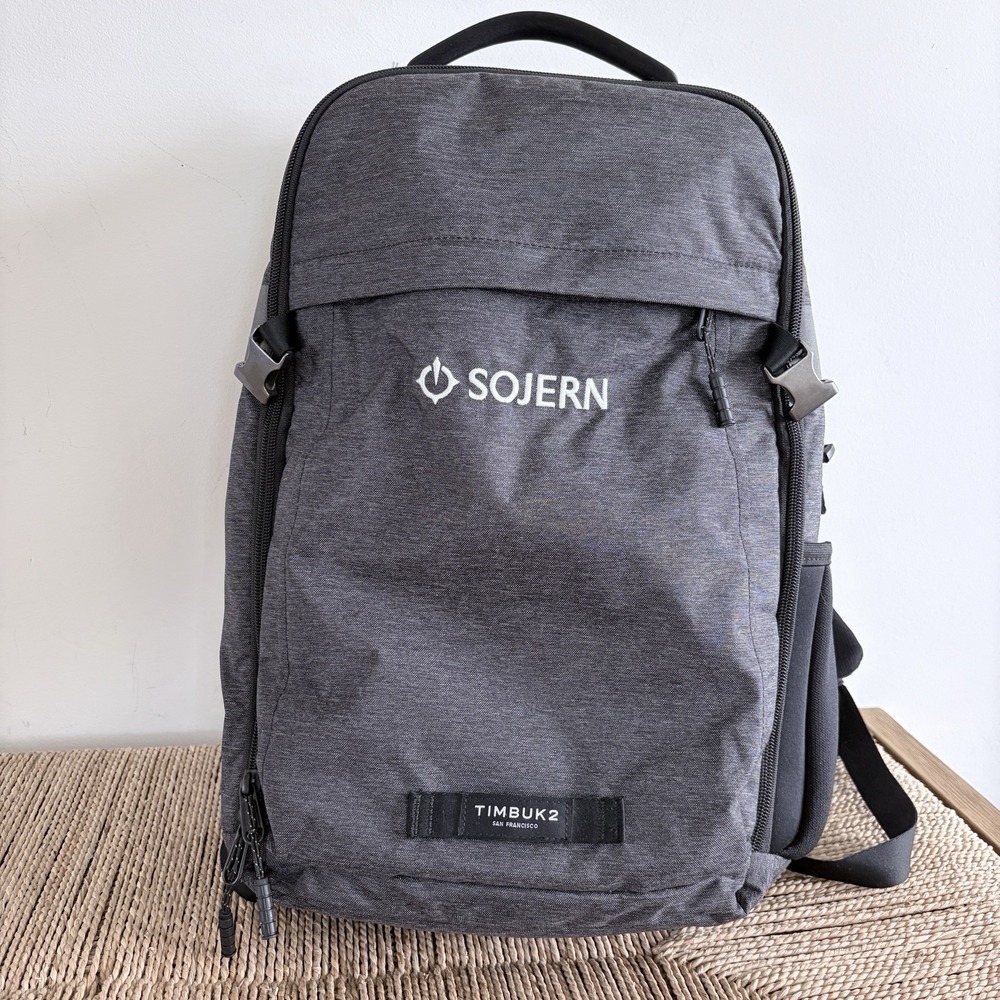 Timbuk2 Division Laptop Backpack Branded SOJERN Charcoal Gray Cycle Work Travel